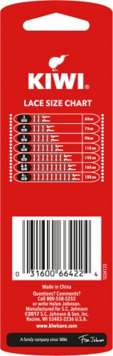 KIWI® Outdoor Boot Laces Pair - Black Perspective: back