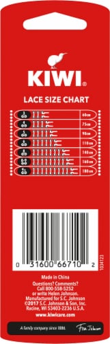 Kiwi® Dark Brown Leather Shoe/Boot Laces Perspective: back