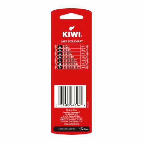 Kiwi Round Thin Laces - Classic Black Perspective: back