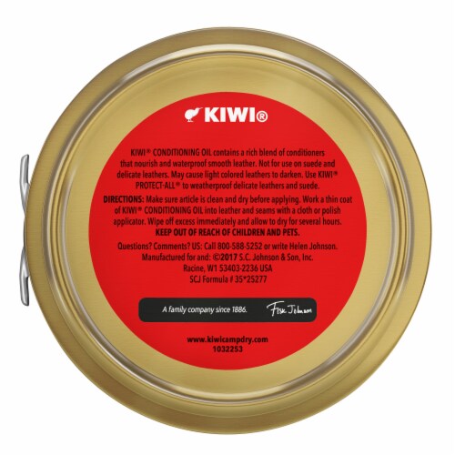 KIWI® Shoe and Boot Conditioning Oil Perspective: back