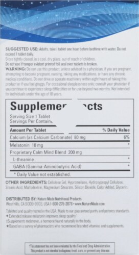 Nature Made® Sleep Longer Dietary Supplement Perspective: back