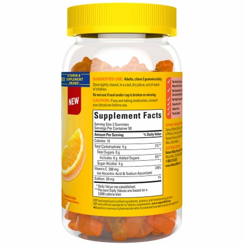Nature Made® Zero Sugar Vitamin C Gummies- 250mg Perspective: back