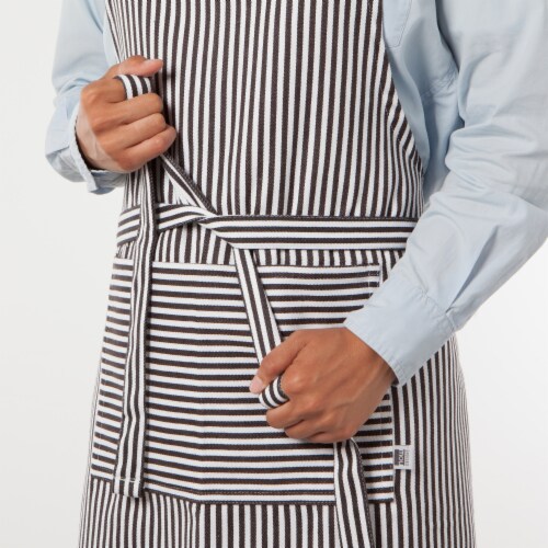 Now Designs Red Stripe Unisex Kitchen Apron with Adjustable Strap Perspective: back