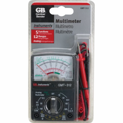 Gardner Bender® Analog GMT-312 5-Function Analog Multimeter Perspective: back