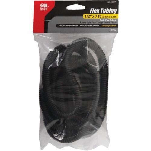Gardner Bender® 1/2 In. Dia. x 7 Ft. L. Polyethylene Black Split Flex Tubing Perspective: back