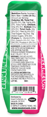 Warheads® Super Sour Double Drops Liquid Candy Perspective: back