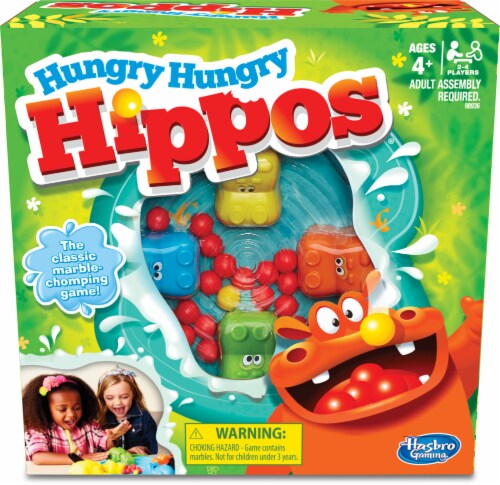 Hasbro Elefun and Friends Hungry Hungry Hippos Game Perspective: back