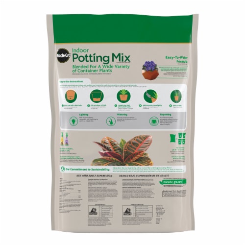 Miracle-Gro® Indoor Potting Mix Perspective: back