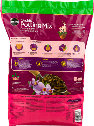 Miracle-Gro 8 Qt. 4 Lb. Coarse Blend Orchid Potting Mix 74778300 Perspective: back