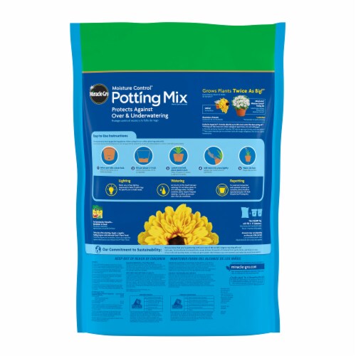 Miracle-Gro® Moisture Control® Potting Mix Perspective: back
