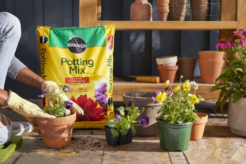 Miracle-Gro® Potting Mix Perspective: back