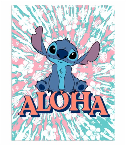 Disney Lilo  and Stitch Throw Blanket Perspective: back