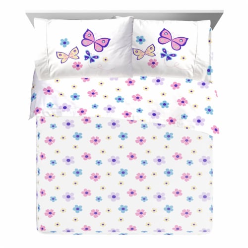 Sunny Side Up Flutter Sheet Set Perspective: back