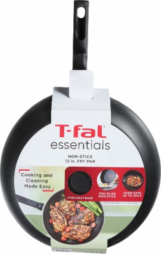 T-fal Essentials Frying Pan Non Stick - Black Perspective: back