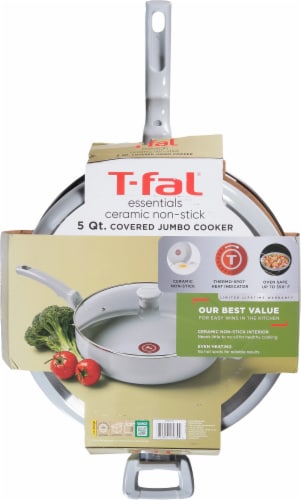 T-fal® Essentials Jumbo Cooker Ceramic Perspective: back