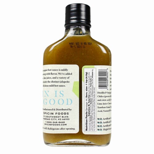Pain is Good Jalapeno Hot Sauce Small Batches Big Flavors KC Chief Approved 7 oz Perspective: back