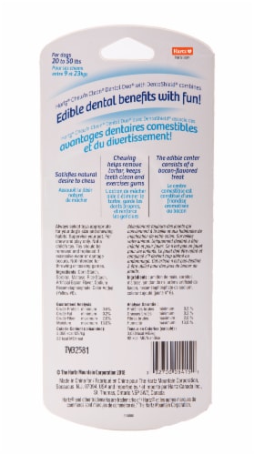 Hartz Chew 'n Clean Medium Dental Duo Dog Chew Toy Perspective: back