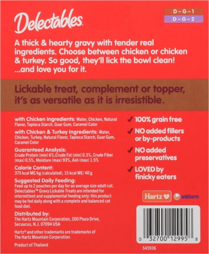 Delectables™ Gravy Lickable Cat Treat Variety Pack Perspective: back