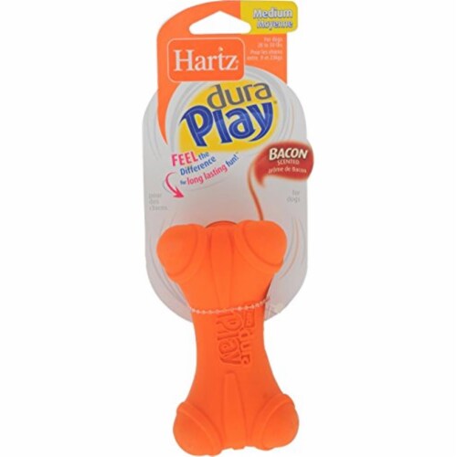 Hartz Dura Play Bacon Scented Medium Dog Bone Perspective: back