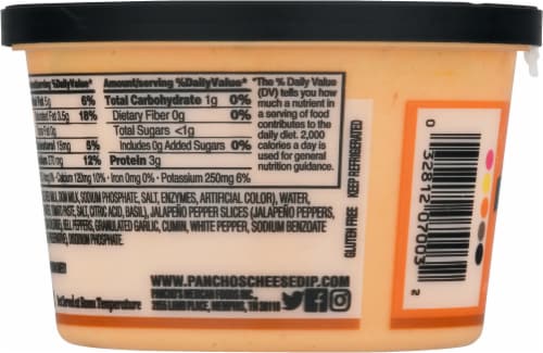 Pancho's Original Cheese Dip Perspective: back