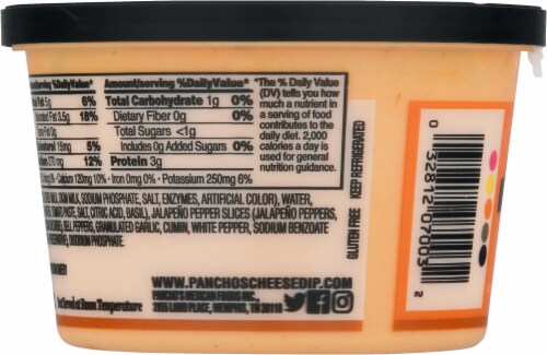 Pancho's Original Cheese Dip Perspective: back