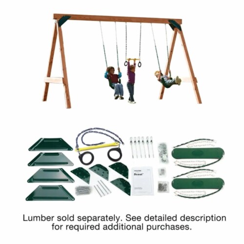 Swing N Slide Scout Swing Set Kit NE4422 Perspective: back