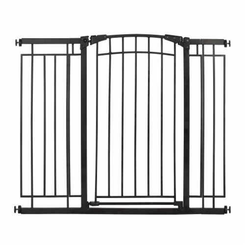 Evenflo Multi-Use Decor Tall Walk-Thru Gate - Black Metal Perspective: back