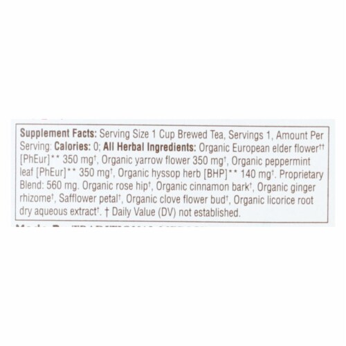 Traditional Medicinals® Seasonal Sampler Tea Bags Perspective: back