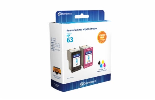 Dataproducts Remanufactured Inkjet Cartridges for HP 63 - Black/Tri-Color Perspective: back