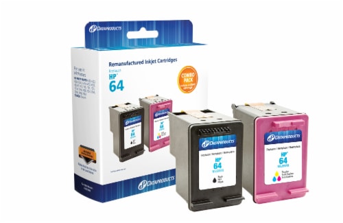 Dataproducts Remanufactured Inkjet Cartridges for HP 64 - Black/Tri-Color Perspective: back