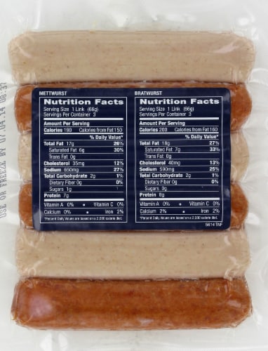 Blue Grass Mettwurst & Bratwurst Perspective: back