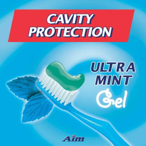 AIM Cavity Protection Toothpaste Ultra Mint Gel Perspective: back