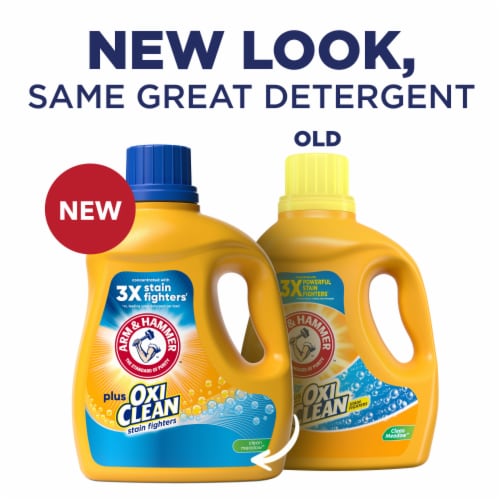 ARM & HAMMER Plus OxiClean Clean Meadow Liquid Laundry Detergent Perspective: back