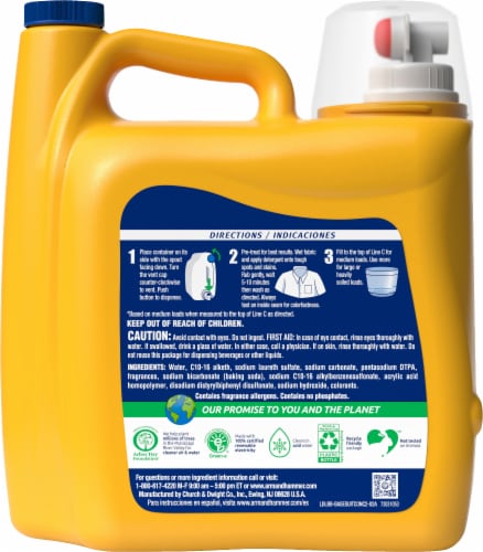 Arm & Hammer™ Clean Burst Liquid Laundry Detergent Perspective: back