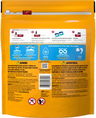 Arm & Hammer™ Clean Burst™ 5-in-1 Laundry Detergent Power Paks Perspective: back