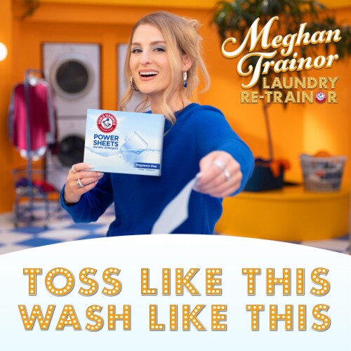 Arm & Hammer™ Fragrance-Free Power Sheets™ Laundry Detergent Perspective: back