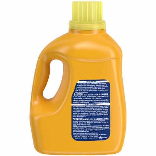 Arm & Hammer Plus Oxi Clean Stain Fighters Clean Meadow Scent Liquid Laundry Detergent Perspective: back