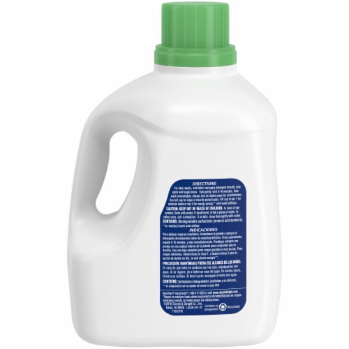 Arm & Hammer for Sensitive Skin Free and Clear Liquid Laundry Detergent Perspective: back