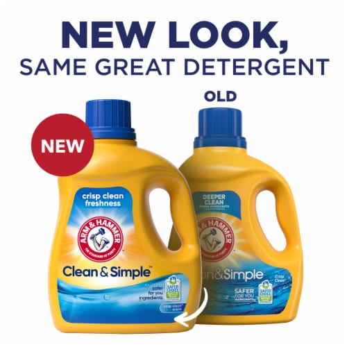 Arm & Hammer™ Clean & Simple™ Crisp Clean Liquid Laundry Detergent Perspective: back