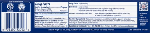 Arm & Hammer™ Plus TheraBreath™ Breath Fresheners Perspective: back