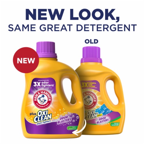 Arm & Hammer™ Plus OxiClean™ With Odor Blasters™ Fresh Botanical Liquid Laundry Detergent Perspective: back