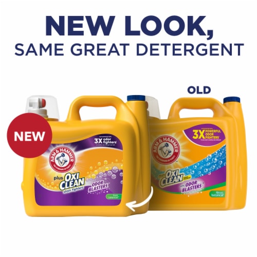 ARM & HAMMER Plus OxiClean Odor Blasters Fresh Botanical Liquid Laundry Detergent Perspective: back