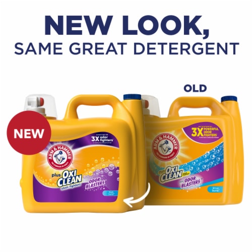 Arm & Hammer™ Fresh Burst™ With Odor Blasters™ Plus Oxi Clean™ Liquid Laundry Detergent Perspective: back