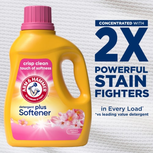 Arm & Hammer™ Orchard Bloom Scented 3-In-1 Detergent Plus Liquid Softener Perspective: back
