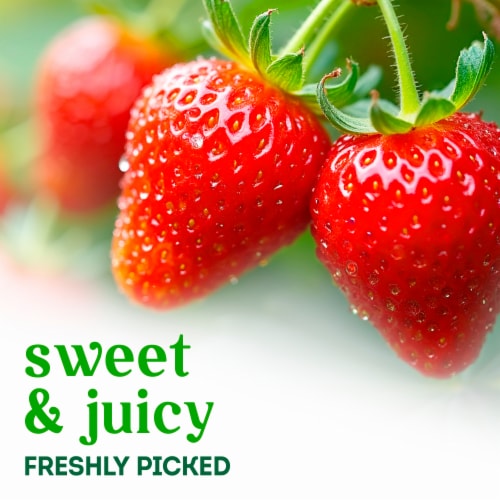 Fresh Organic Strawberries - 1 LB clamshell Perspective: back