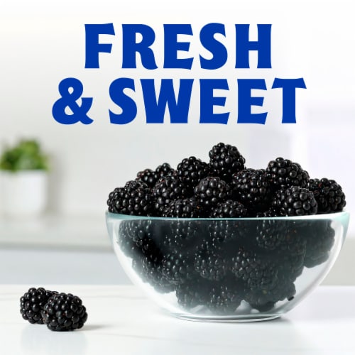 Fresh Blackberries - 6 OZ Clamshell Perspective: back