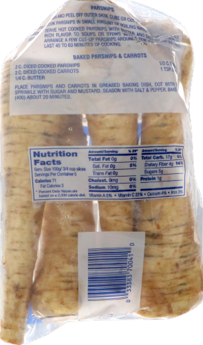 Parsnips Perspective: back