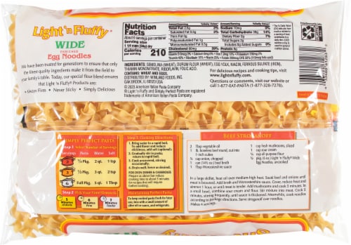 Light 'n Fluffy® Wide Egg Noodles Perspective: back