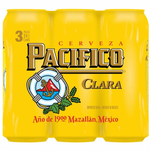 Pacifico Clara Mexican Lager Import Beer Perspective: back