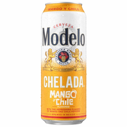 Modelo Chelada Mango y Chile Mexican Import Flavored Beer Single Can Perspective: back
